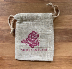 Supernatural Hessian Wax Storage Pouch/String Bag