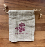 Supernatural Hessian Wax Storage Pouch/String Bag