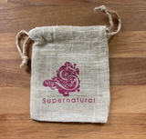 Supernatural Hessian Wax Storage Pouch/String Bag