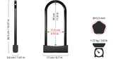 Seatylock Mason U-Lock 300mm (Sold Secure DIAMOND)