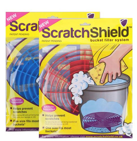 2 x Scratch Shield Adjustable Bucket Filters (Blue & Red) Bucket filters Scratch Shield 