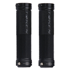 Token Alloy Double Lock MTB Gel Grips Pair (Black)