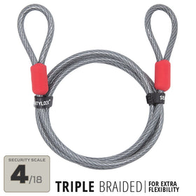 Seatylock Cable Loop Triple Braided Flexible Security Bike Lock