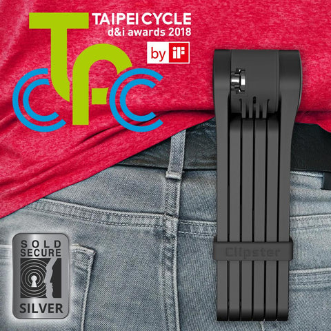 Foldylock Clipster Heavy Duty Folding Wearable Bike Lock