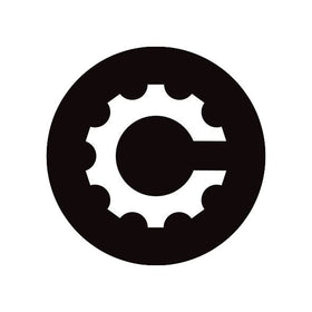 Crankalicious Logo Laminated Bicycle Frame Sticker 35mm Cycle care products Crankalicious 