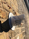 FlueSnug Boiler Flue Seal & Wall Hole Tidy Collar WHITE 100mm