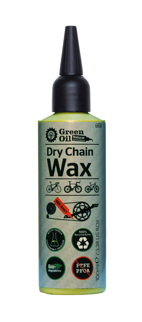 Green Oil Dry Chain Wax/Lube 100ml (For Dry Weather)