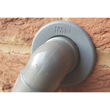PipeSnug Waste Pipe Seal & Wall Hole Tidy Collar GREY 40mm