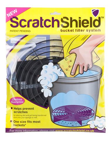 Scratch Shield Adjustable Car Wash Bucket Filters (Black)