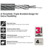 Seatylock Cable Loop Triple Braided Flexible Security Bike Lock