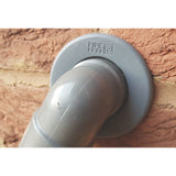 PipeSnug Waste Pipe Seal & Wall Hole Tidy Collar GREY 32mm