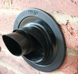 FlueSnug Boiler Flue Seal & Wall Hole Tidy Collar WHITE 100mm